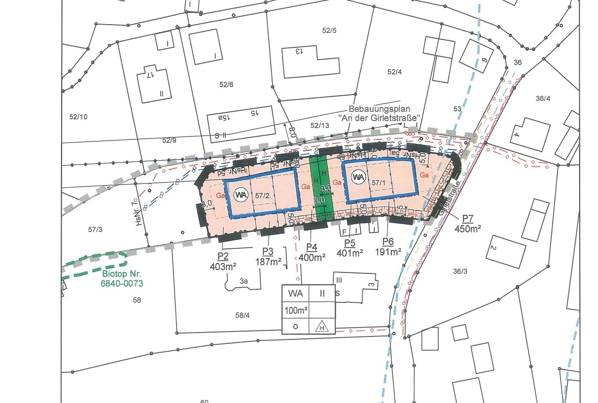 Neubau von 6 Reihenhäusern