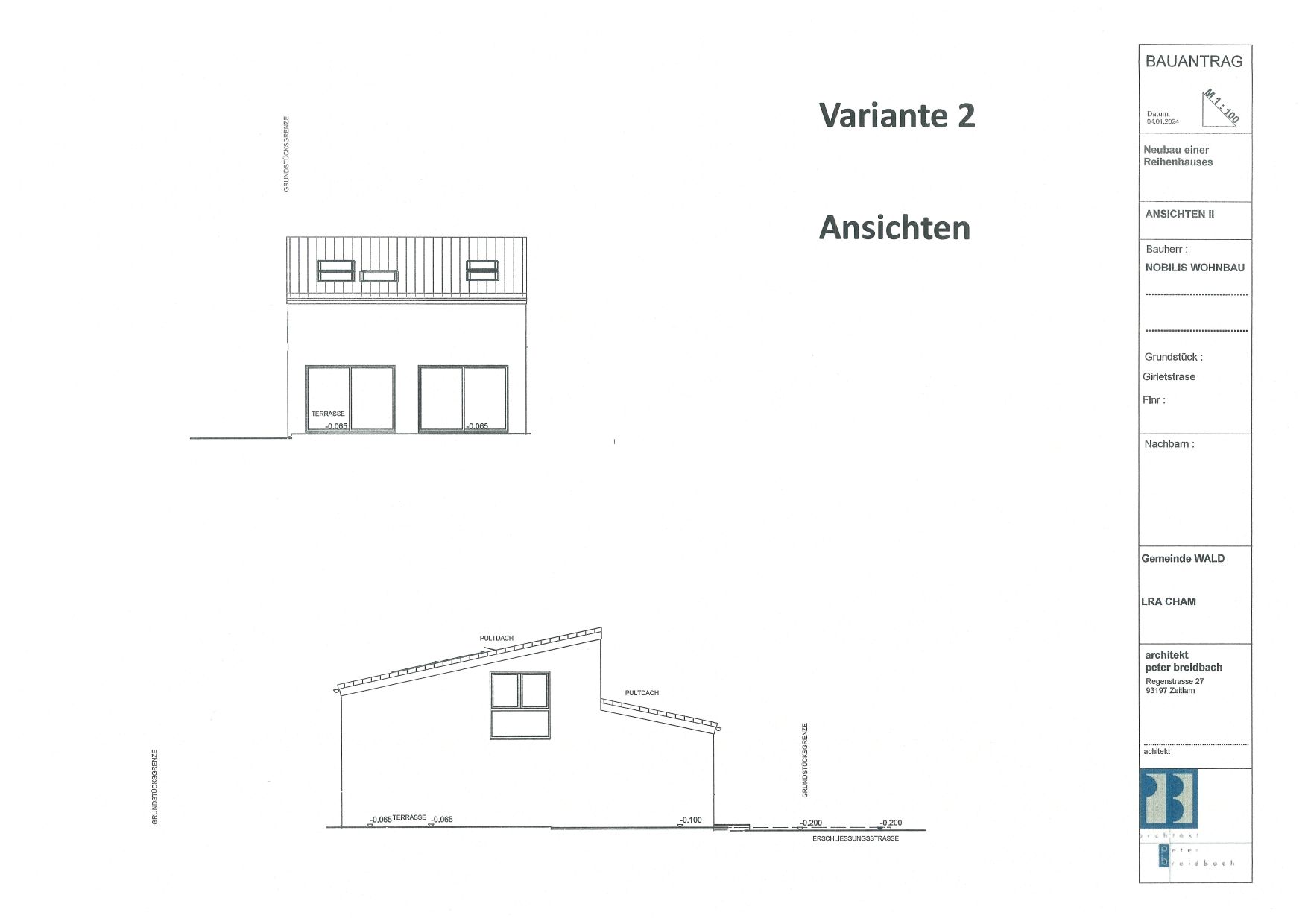 Variante 2  Ansichten